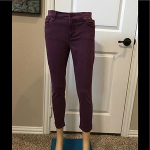 EXPRESS MID-RISE STRETCH ANKLE LEGGING JEANS - SIZE 2